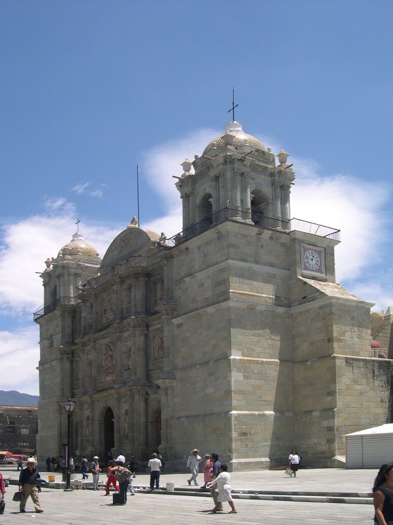 Cathedral of Our Lady of the Assumption in Oaxaca, Mexico.