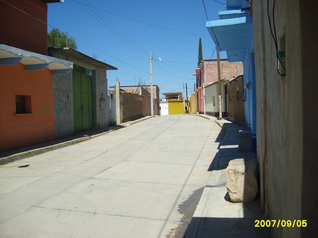 Callejón Cristobal Colón, Tlacolula, Oaxaca.