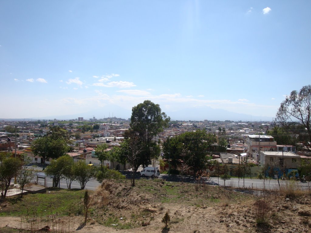 Vista de Puebla desde el fuerte de Loreto