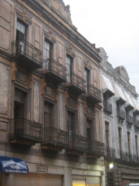 Balcones en Puebla.