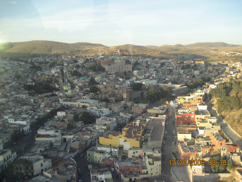 Otra panorámica de la ciudad de Zacatecas, desde la estación del teleférico.