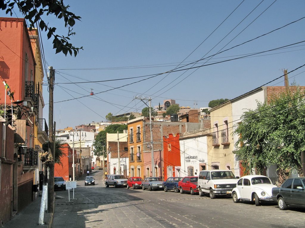 The Zacatecas cable car above the street