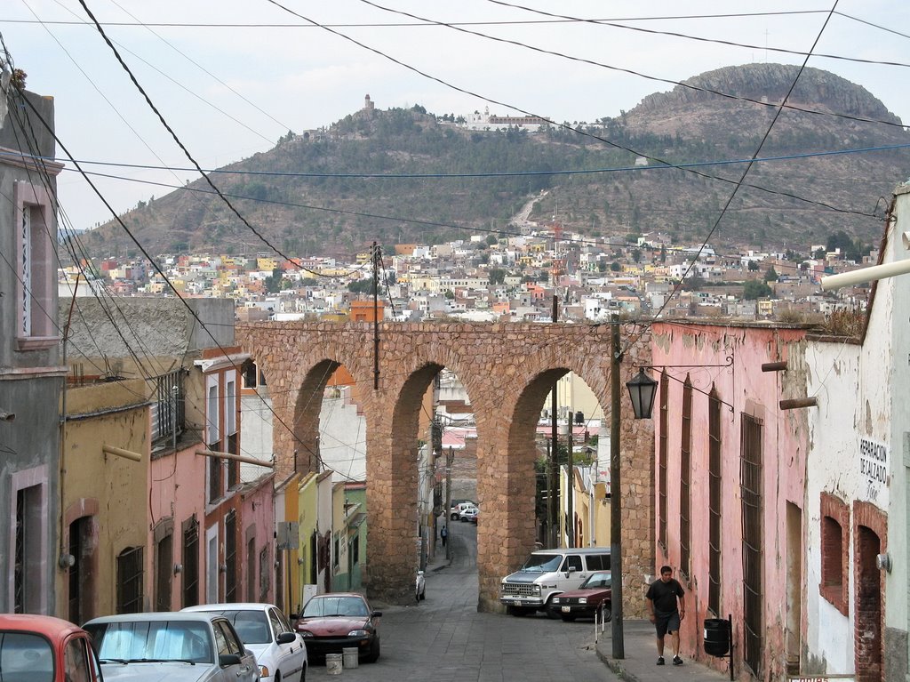The aqueduct and cerro de la bufa mountain
