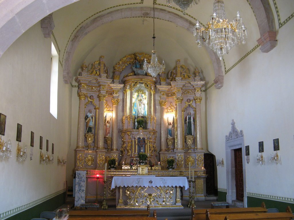 The interior of the chapel on Cerro de la Bufa mountain