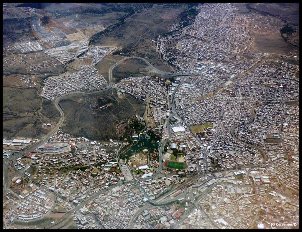 La Encantada desde el aire