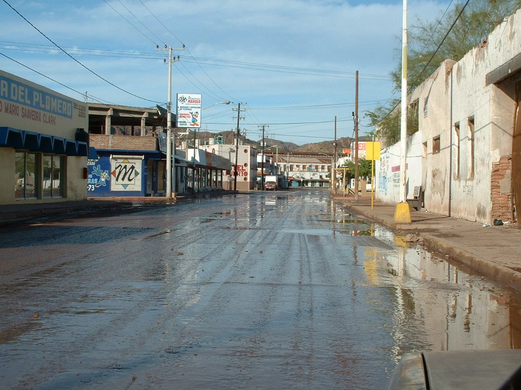Diagonal Yañez despues de la lluvia