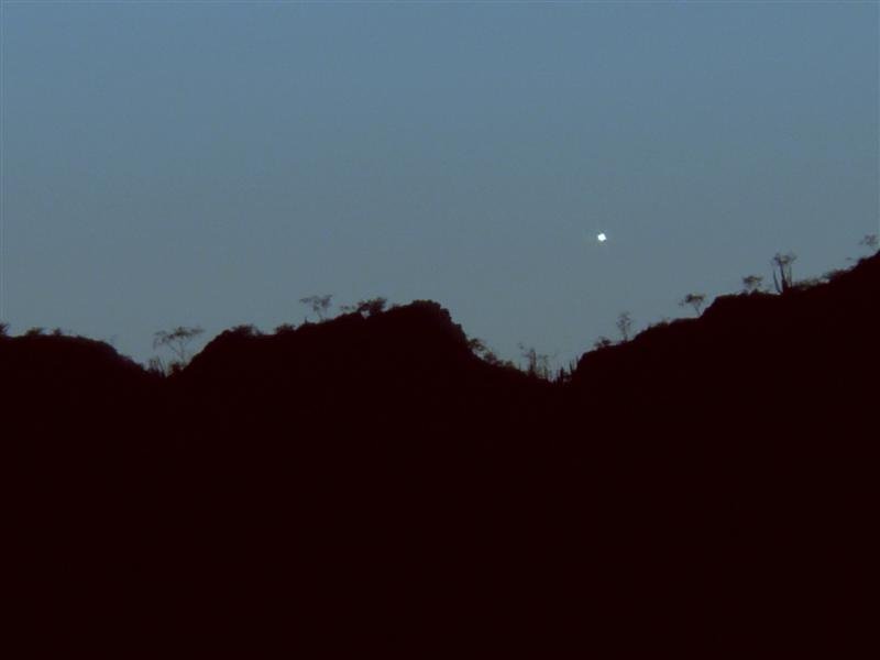 Venus sobre cerro de las tinajas