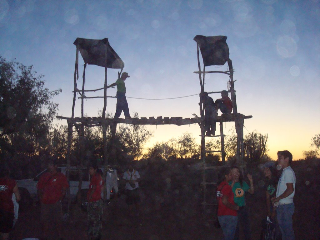 acampando