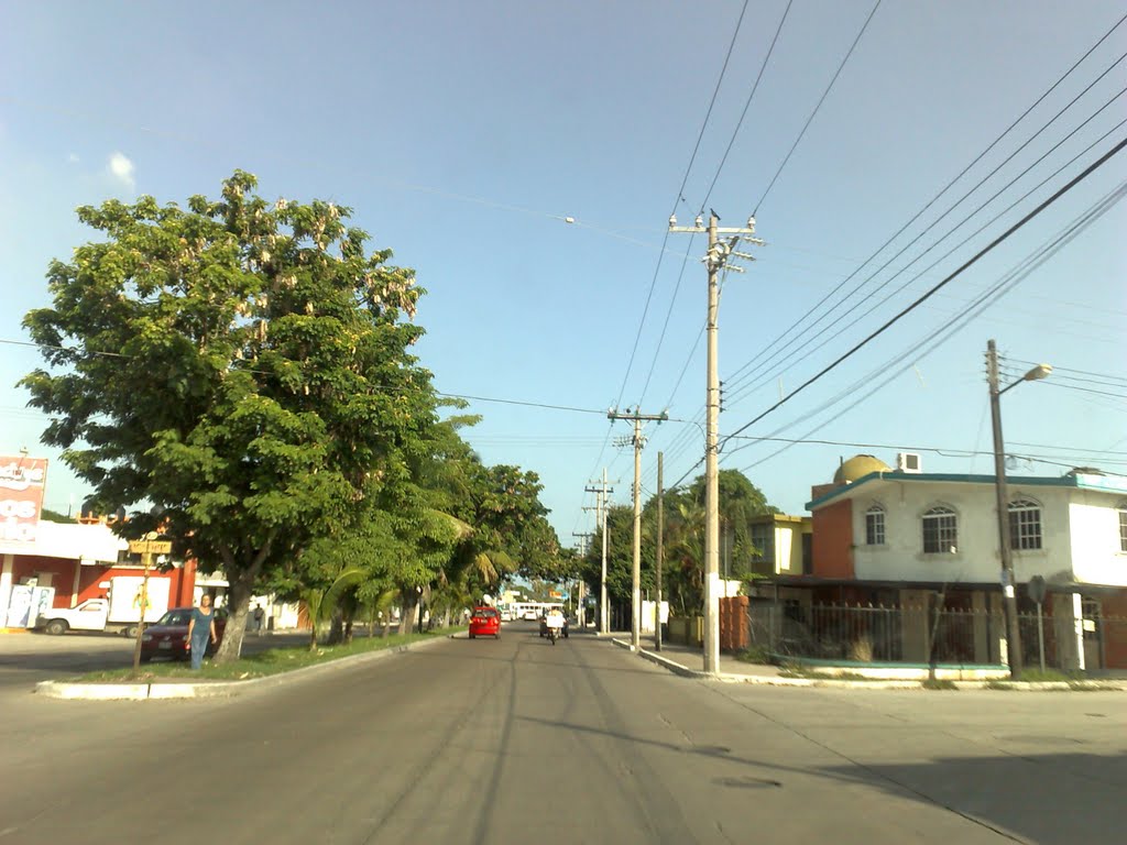 La avenida y calle Morelos