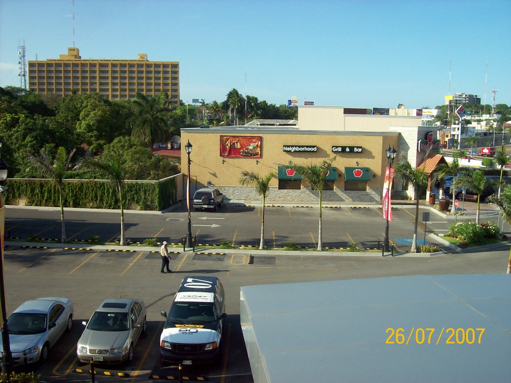 Vista desde el Hotel City Express hacia el Posada de Tampico