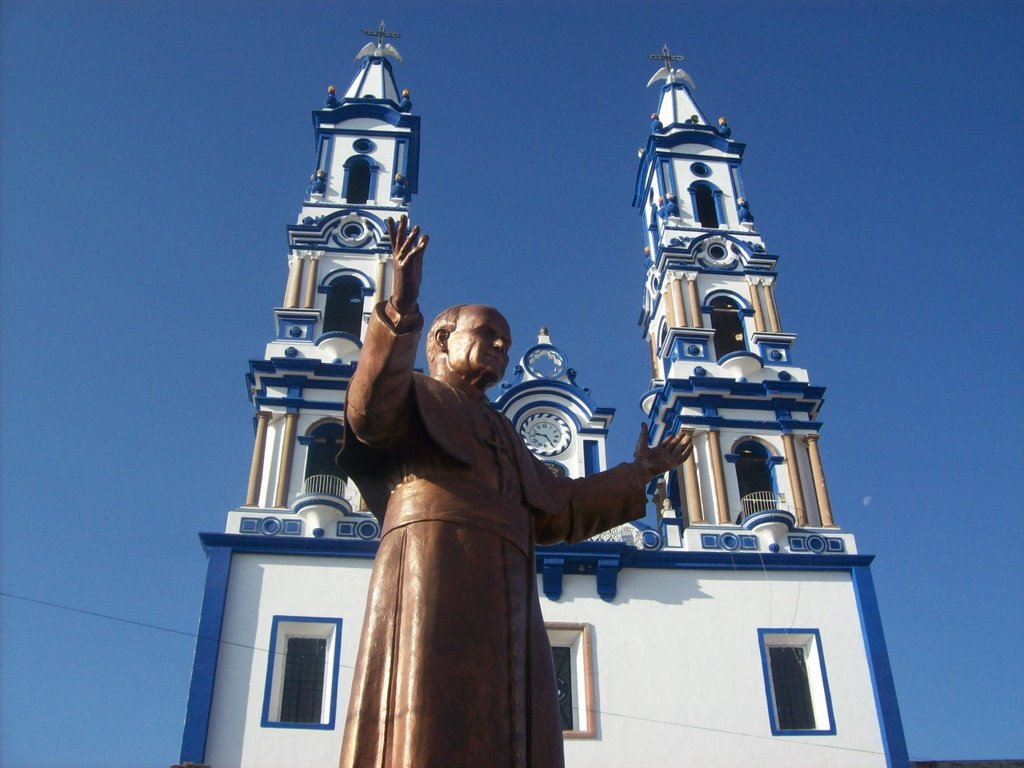 Ameca, templo y el papa Juan Pablo II