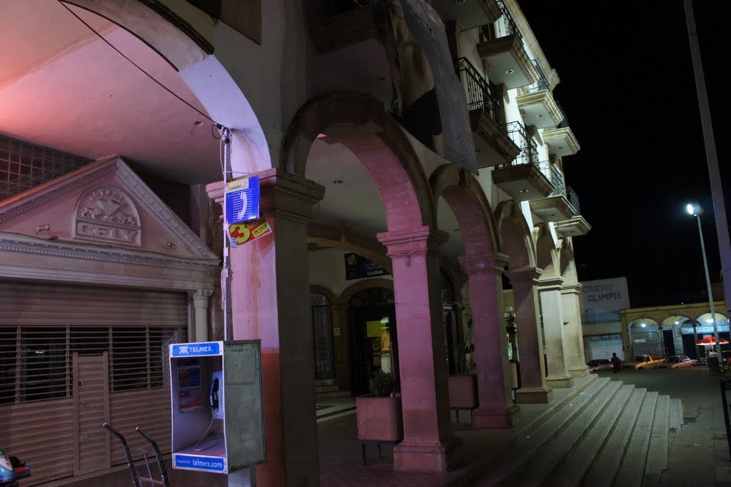Portales en el centro de Arandas Jal. México