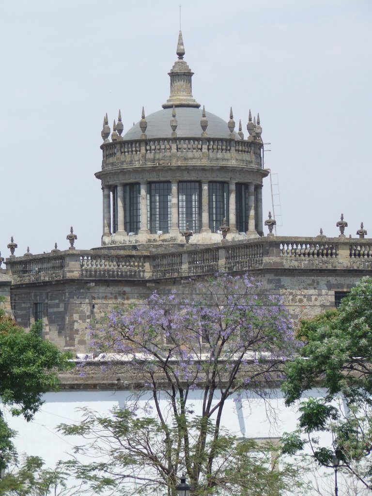 Cabañas Institute viewed from the parking lot of San Juan De Dios Market