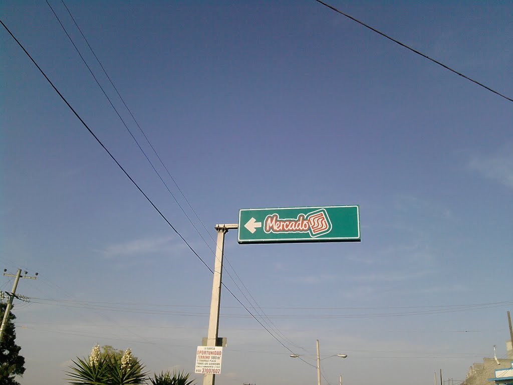 letrero:" A Soriana"