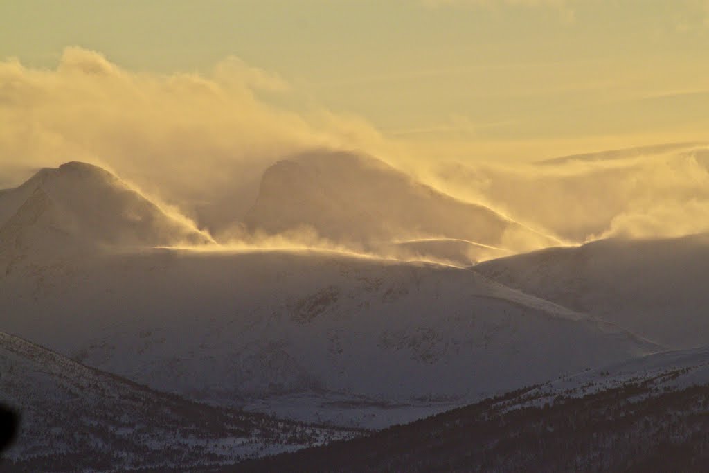 Windy mountains
