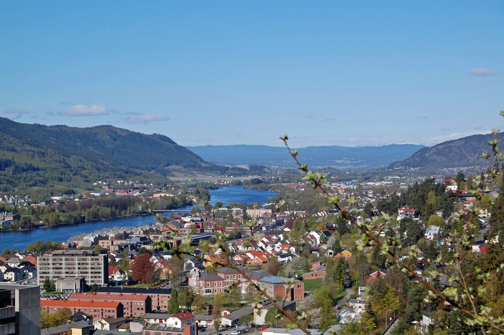 Looking West over Drammenselva