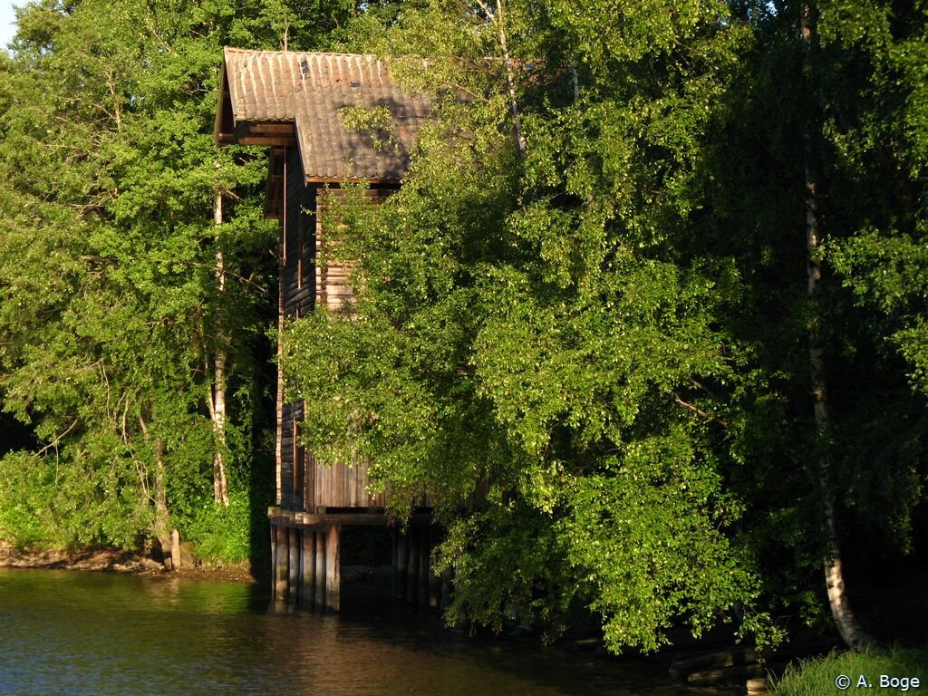 At the riverside near Gulskogen Manor.