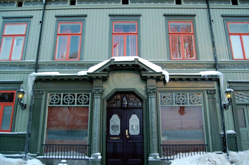 Biengården.  Drammen in winter