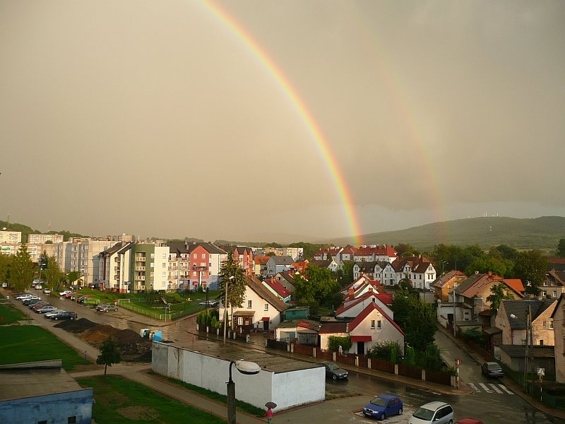 widok z bloku (Tęcza) 09.2008