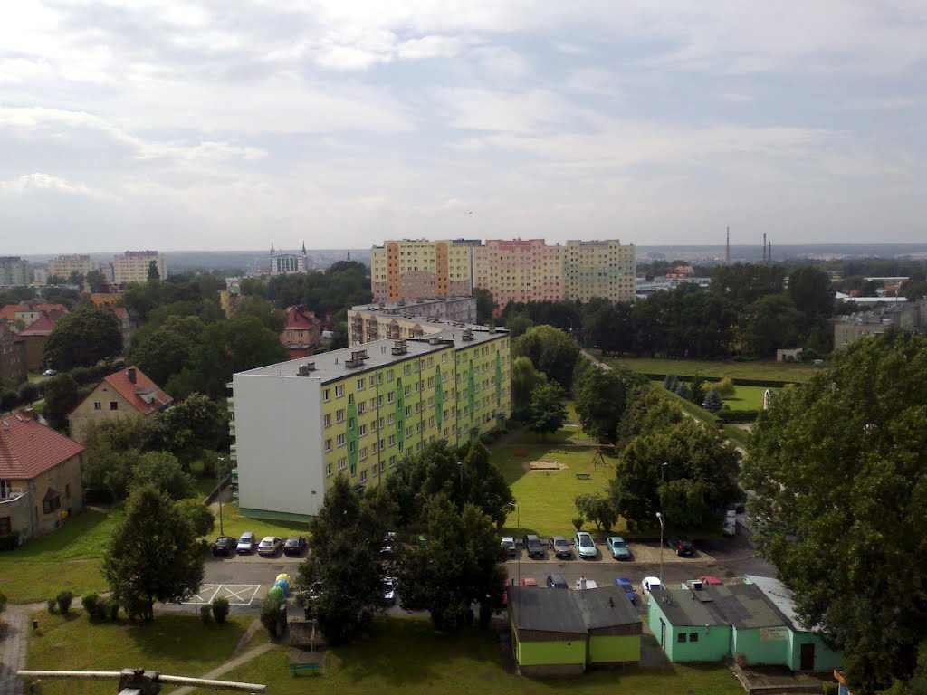 Widok na Bolesławiec z okna wróżki