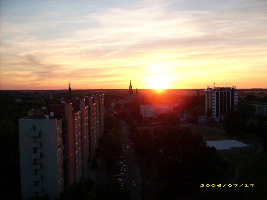 Zachód nad Bolesławcem
