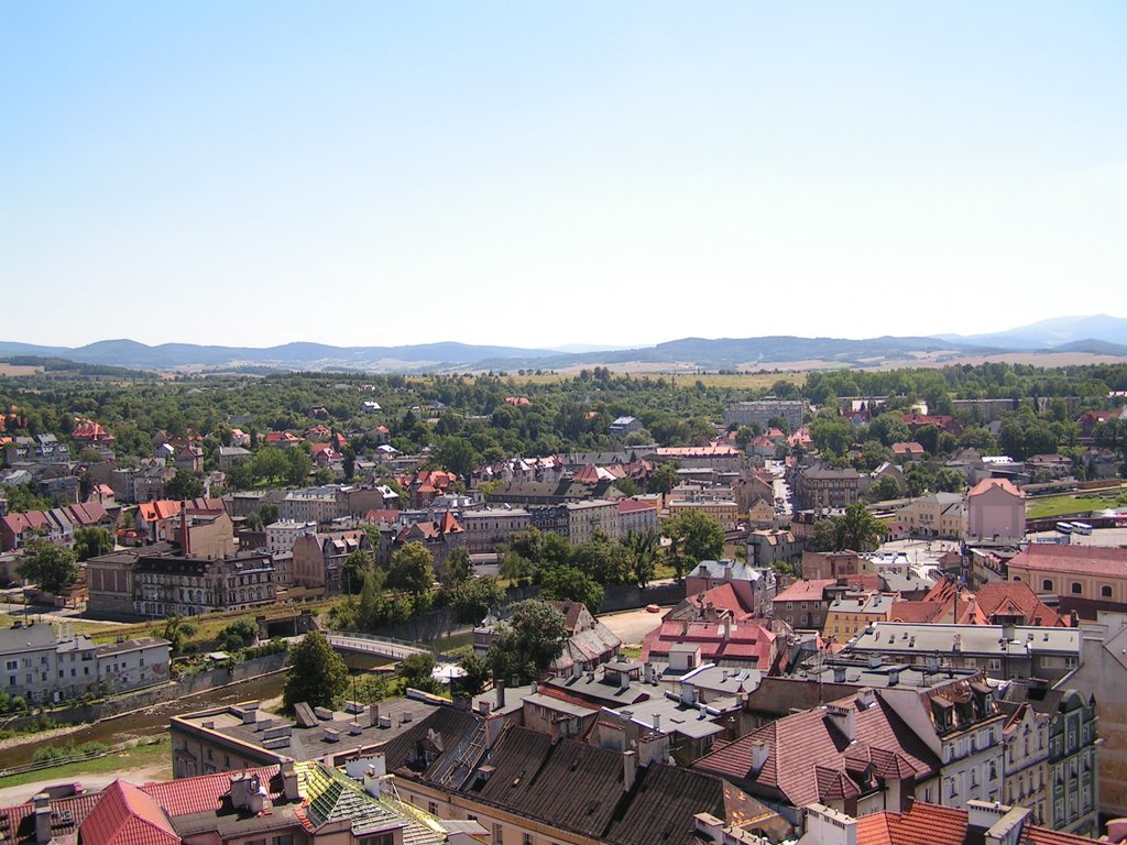 Kłodzko, widok z twierdzy