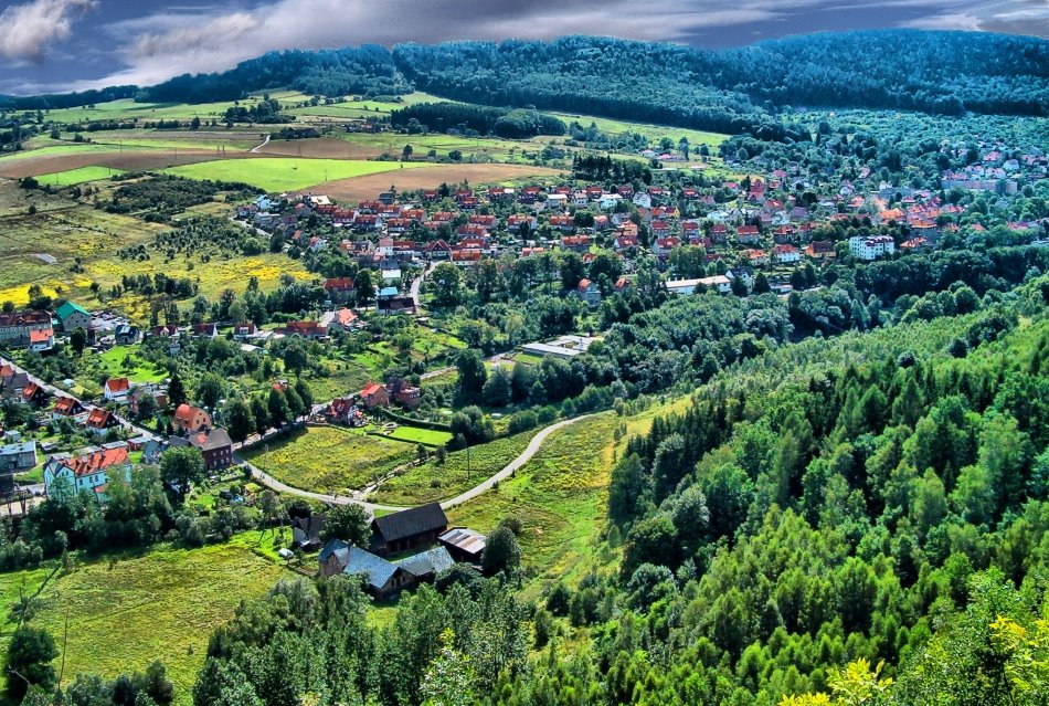 widok ze zwału Piast