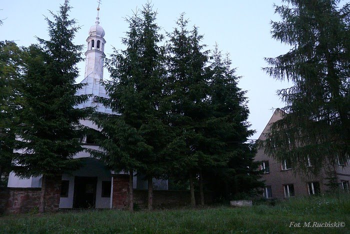 Neogotycki kościółek z XIXw na Górze Św. Anny