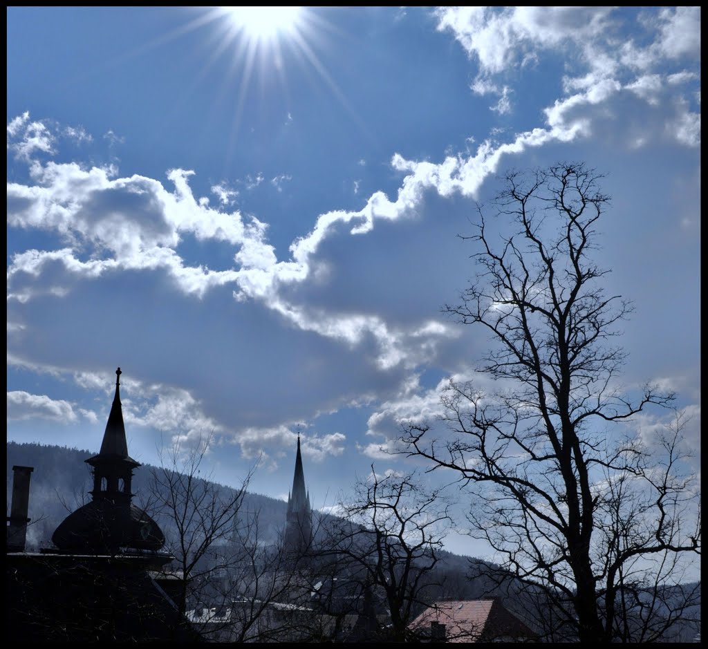 A sunny day in Nowa Ruda...