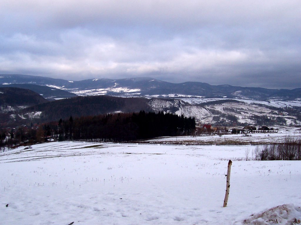 panorama z drogi na Annę