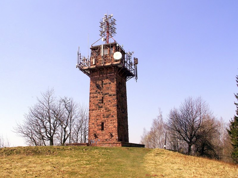 Przekaźnik TV na Górze św. Anny  647 m n.p.m. w Nowej Rudzie