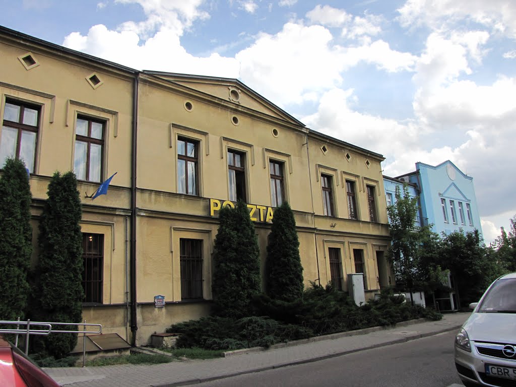 Brodnica - ul. Pocztowa. Budynek Poczty.