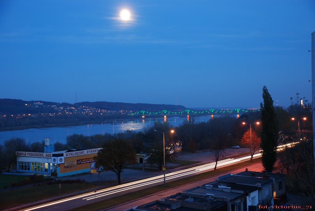 Włocławek - rzeka Wisła i most.