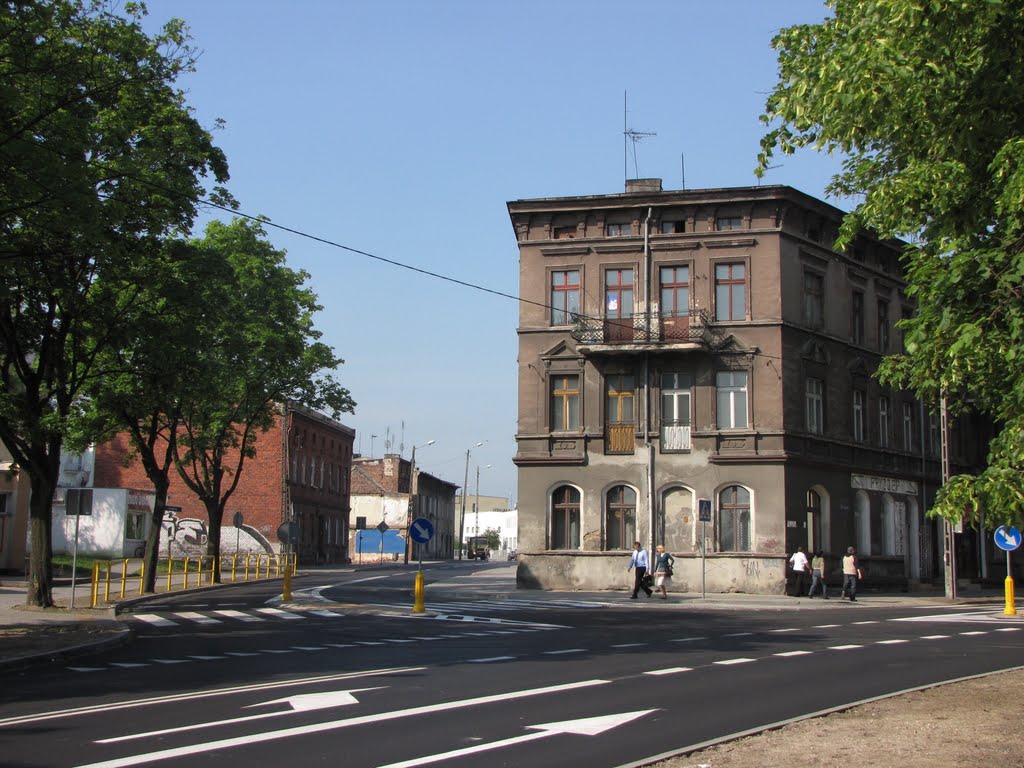Inowrocław - skrzyżowanie ul. Św. Ducha i ul. Cegielnej