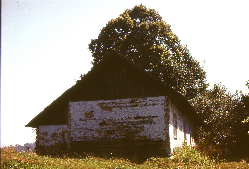 Łapanów. Stary dom - rok 1976.