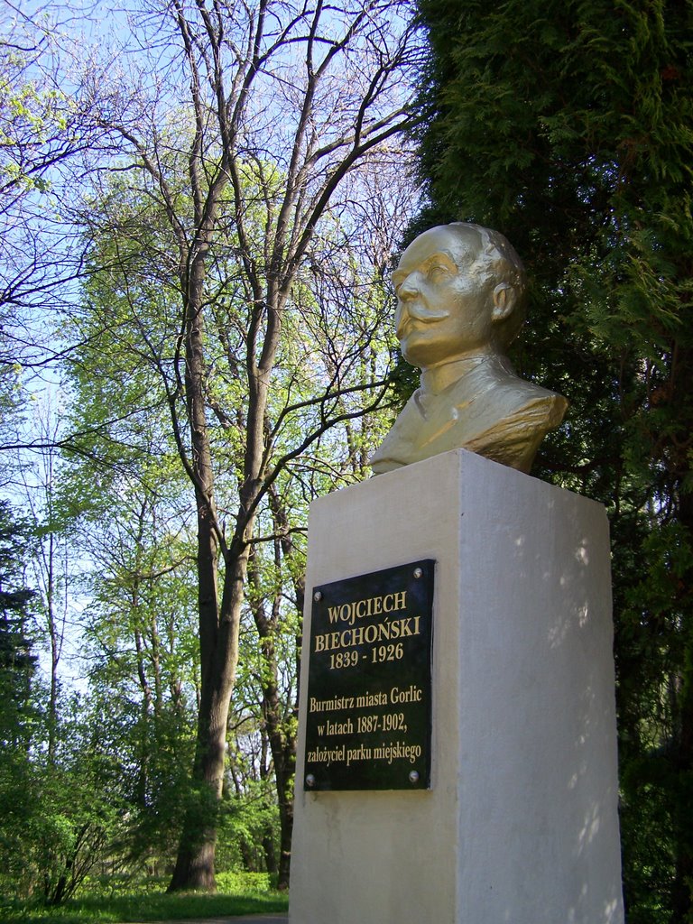 Park Miejski pomnik Wojciecha Biechońskiego