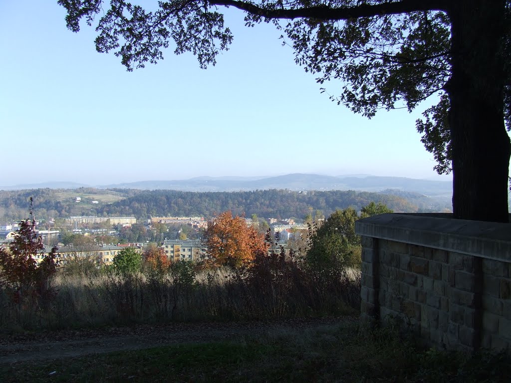 Widok z Góry Cmentarnej na Gorlice