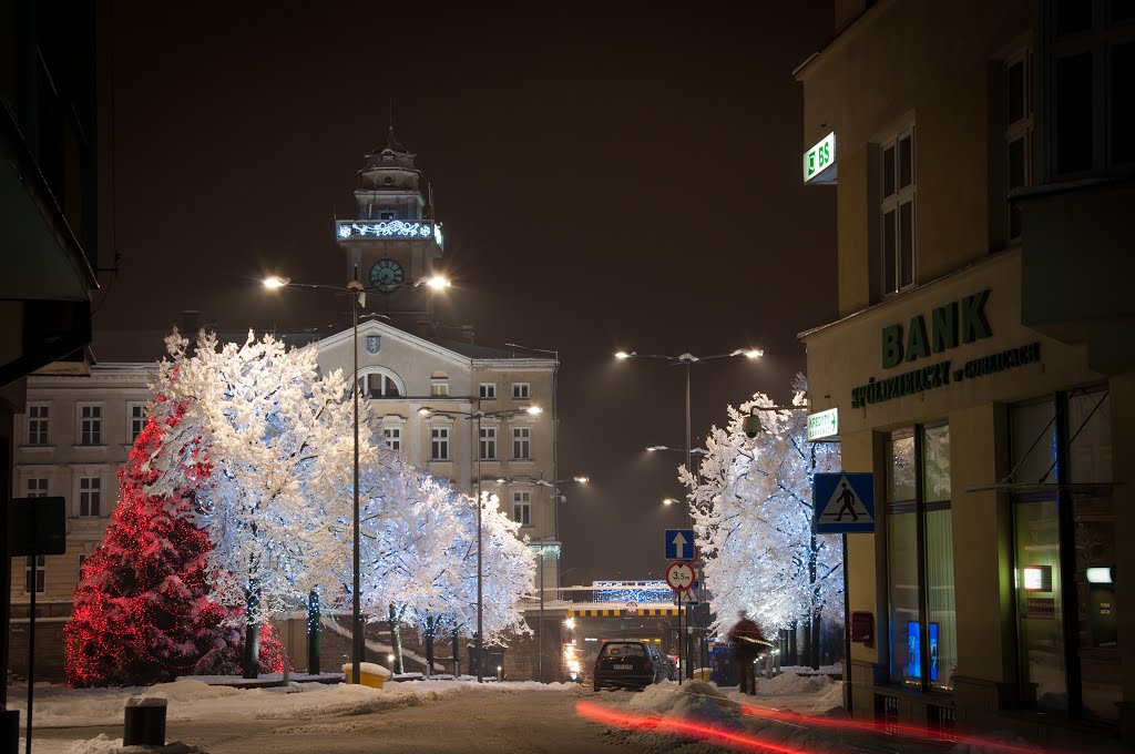 świąteczna iluminacja w Gorlicach