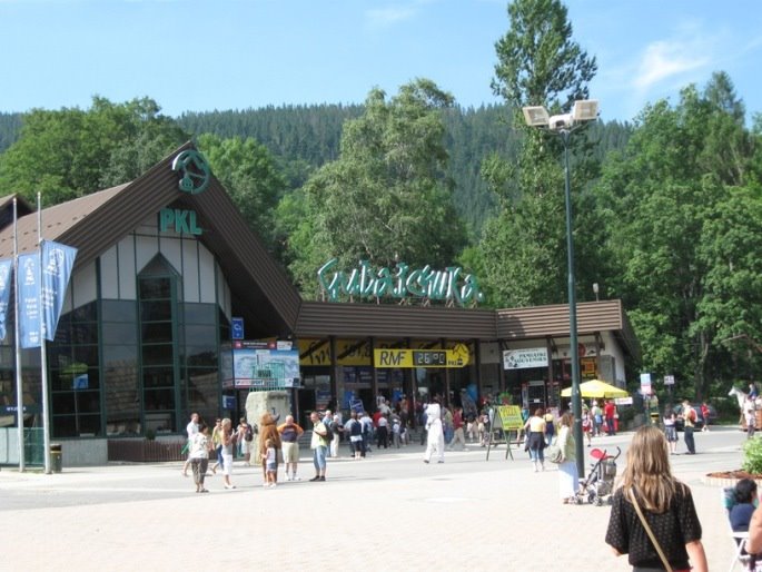 Zakopane - stacja kolei na Gubałówkę - +26C