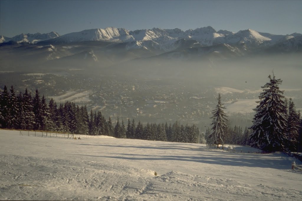 Poland, view from Gubałówka to High Tatra