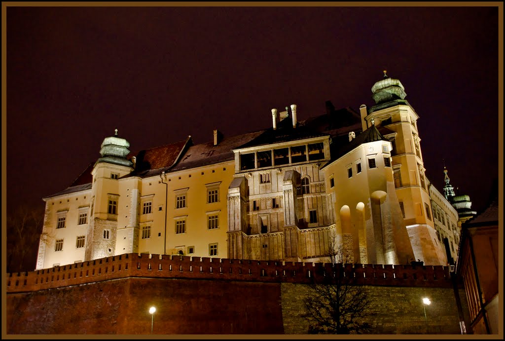 Kraków - Wawel nocą / Wawel by night - malby
