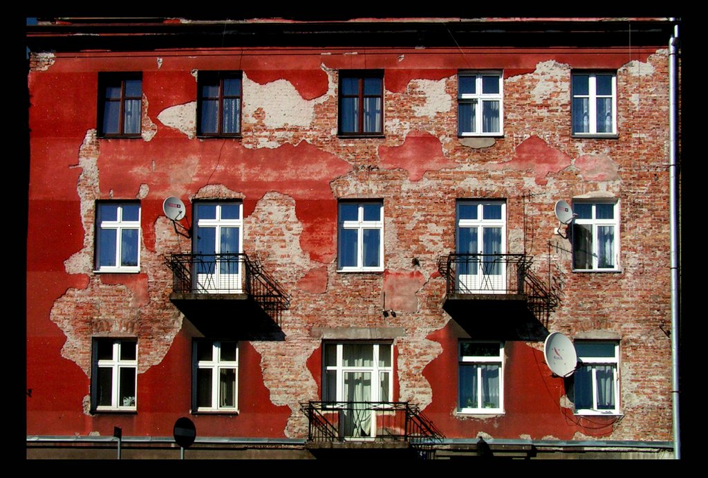 Red plasterwork 1