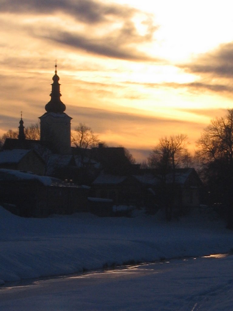 Nowy Targ by sunset