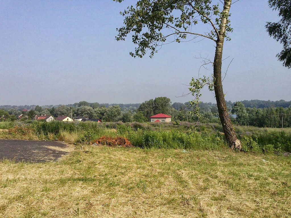 Widok z górki obok cmentarza komunalnego
