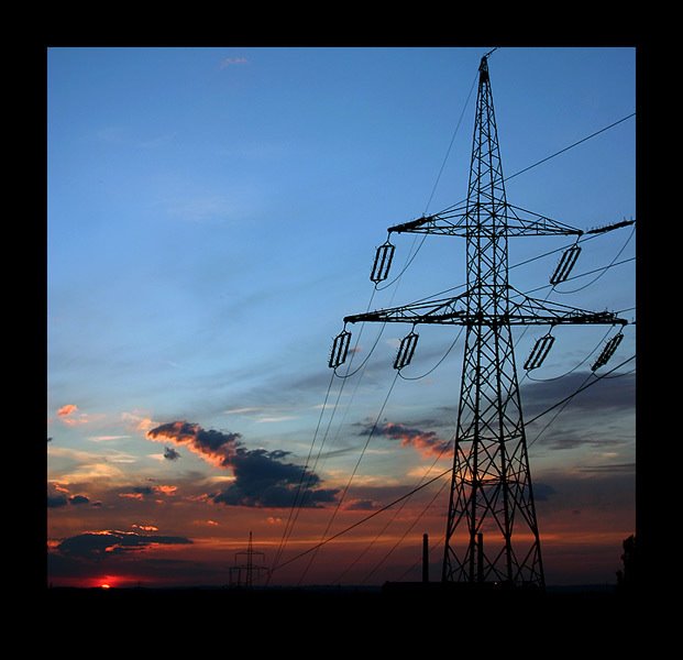 power lines in Skawina