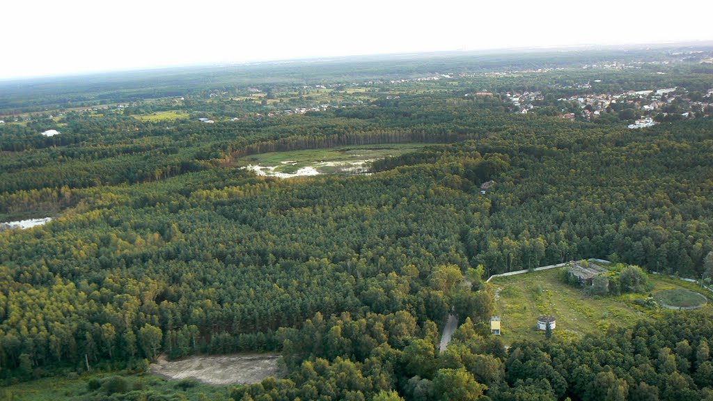 Wołomin-widok na rez.przyrody Grabicz od ul.Legionów.