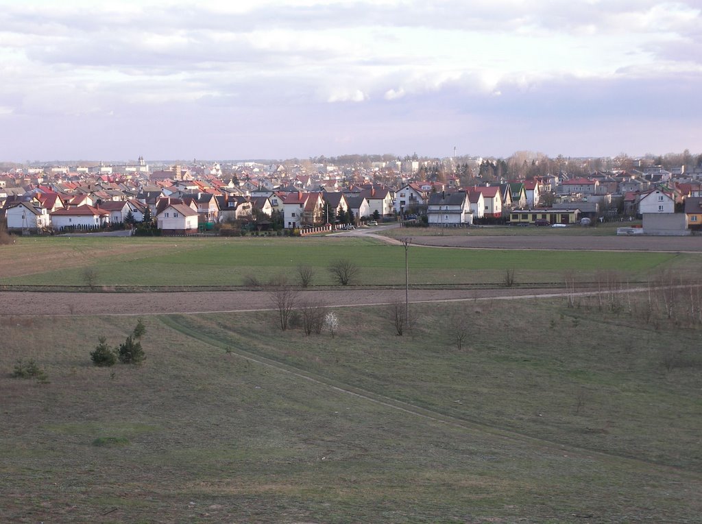 Widok z Łysej Góry - ul. podborna - teraz biegnie tędy Al. Marszałkowska