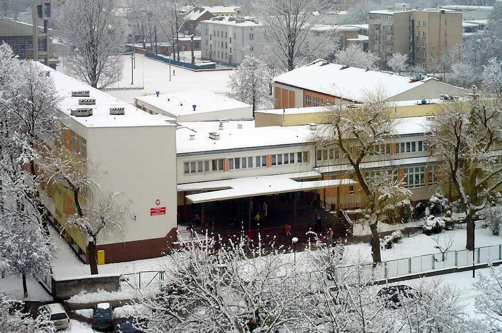 Widok z Kusocińskiego w kierunku Miłej