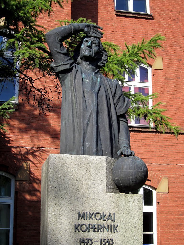 Socha - Lýceum M. Koperníka v Krosne