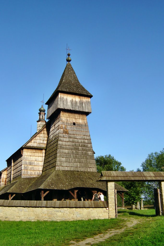 Kościół drewniany w skansenie w Sanoku